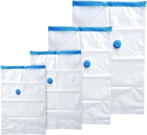 20-Pack Vacuum Storage Bags for Bedding & Clothes with Hand Pump - Space Saver Set in Saudi Arabia