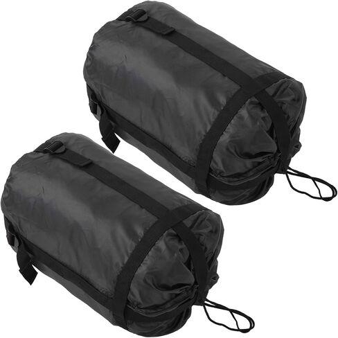 Sleeping Bag Storage Bag Compression Bag Durable Oxford Fabric Envelope Style for Camping Hiking Outdoor Activities Black 43x23x23cm 2 Pack in Saudi Arabia