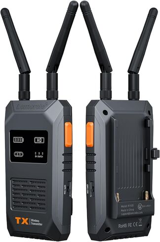 Lemorele Wireless Video Transmission System,656FT/200M Range - 1080P@60Hz Wireless HDMI Loopout,50ms Ultra Low Latency, Plug & Play, Multi-Scenario Streaming for Projector, Camera, Laptop(1TX and 1RX) in Kuwait