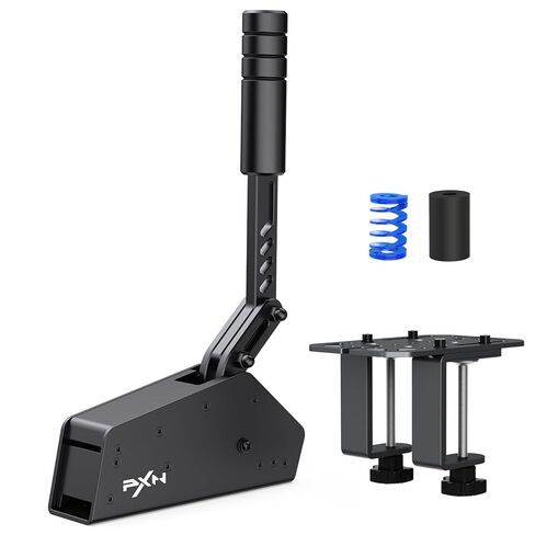 PXN HB S USB Handbrake for Sim Racing, PC Racing Handbrake | Alloy Build, 16-Bit Linear Sensor, Adjustable Force & Stroke, Spring & Damping, Desk Clamp – for Windows PC in Saudi Arabia
