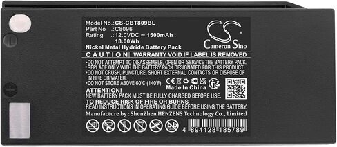 C8096 Battery Replacement for Cattron Theimeg Toggle Controller T01 7700T15 (1500mAh/12.0V) in Saudi Arabia