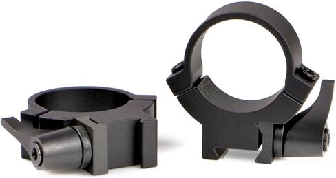 WARNE 722LM Rimfire Quick Detach Scope Rings, Solid Steel, Horizontal Split, 1 inch, High Matte in Saudi Arabia