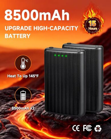2026 Upgrade Heated Socks, 8500mAh*2 APP Control Electric Heated Socks for Men Women, Rechargeable Battery Powered Socks, Foot Warmer for Winter Hunting Ski Hiking Camping Outdoor Christmas Women Gift in Saudi Arabia