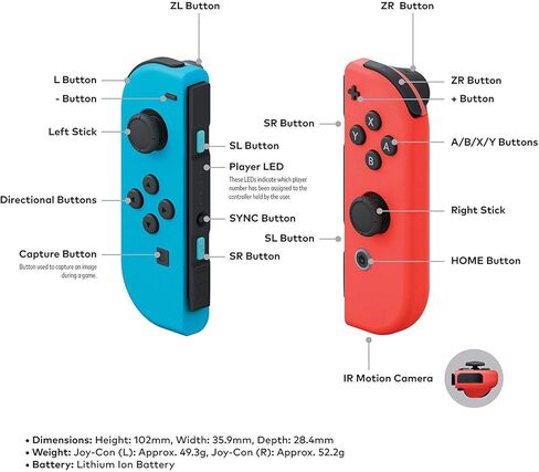 أحدث نينتندو سويتش مع Joy-Con باللون الأزرق النيون والأحمر النيون + لعبة ماريو كارت 8 الفاخرة، شاشة LCD تعمل باللمس 6.2 بوصة، 802.11AC WiFi، بلوتوث 4.1 - أحمر وأزرق + AllyFlex 128GB Micro SD (متجدد) in Kuwait