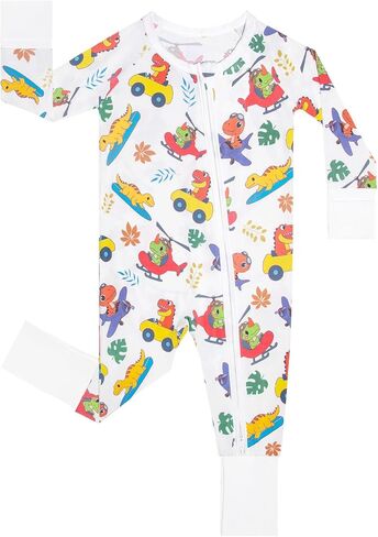 بيجامة GUISBY للأولاد الرضع Sleep N Play، ملابس أطفال، كم طويل، بدون قدم، Newborn-2T in Saudi Arabia