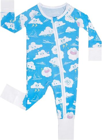 بيجامة GUISBY للأولاد الرضع Sleep N Play، ملابس أطفال، كم طويل، بدون قدم، Newborn-2T in Saudi Arabia