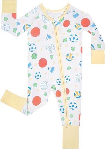 بيجامة GUISBY للأولاد الرضع Sleep N Play، ملابس أطفال، كم طويل، بدون قدم، Newborn-2T in Saudi Arabia