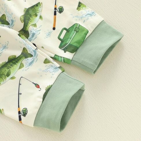 GOOCHEER Newborn Baby Boy Clothes Fishing Short Sleeve Romper Shirt Tops Pants Hat Summer Spring Outfits Set in Saudi Arabia