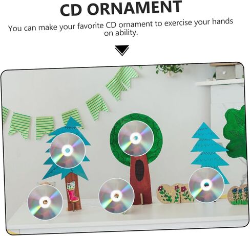 TEHAUX 50pcs Handmade Cd Discs Decor Decorative Discs for DIY Home Decoration in Saudi Arabia
