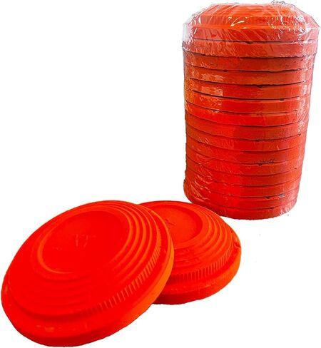 الحمام الطيني القابل للتحلل البيولوجي (عبوة من 108) أهداف من فخ وطين السكيت، أهداف برتقالية عالية الوضوح مقاس 108 مم لرماية السكيت والفخاخ، قرص تحطيم صديق للبيئة in Kuwait