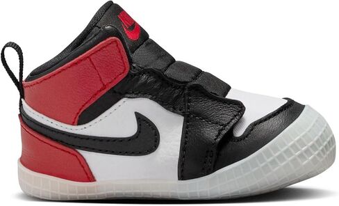 حذاء للأطفال من Jordan Air Jordan 1 - أسود / أسود / أحمر فارسيتي / أبيض in Saudi Arabia