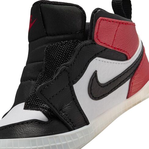 حذاء للأطفال من Jordan Air Jordan 1 - أسود / أسود / أحمر فارسيتي / أبيض in Saudi Arabia
