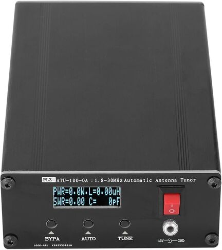موالف هوائي ATU100 1.8-50 ميجا هرتز tic على الموجات القصيرة USB من النوع C قابل لإعادة الشحن مع جهاز اختبار موالف هوائي شاشة OLED مقاس 0.91 بوصة لمختبر المنزل والمصنع التلقائي in Saudi Arabia