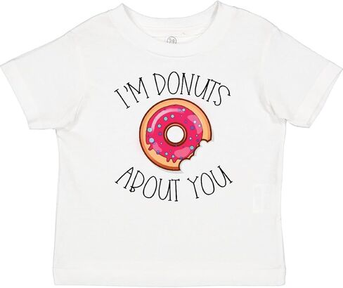 inktastic I'm Donuts About You Cute Funny Food Lover Baby T-Shirt in Saudi Arabia