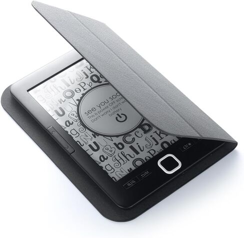 Docooler eReader, 6 Inch Glimmer-Free and Eye-Friendly Screen Reader, 8G of Storage PDF Reader with Protective Case, LED Display Light, Video, Audio, Dark Mode Option - Black in Saudi Arabia