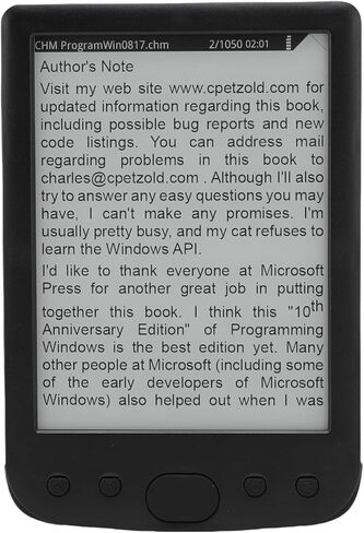 Tangxi 6 Inch E Reader, Portable E Book Reader with 800x600 Touch Screen, with Text Highlighting and Audio Playback, Support PDF EPUB MOBI, 2500mAh Battery, Protective Case (8G) in Kuwait