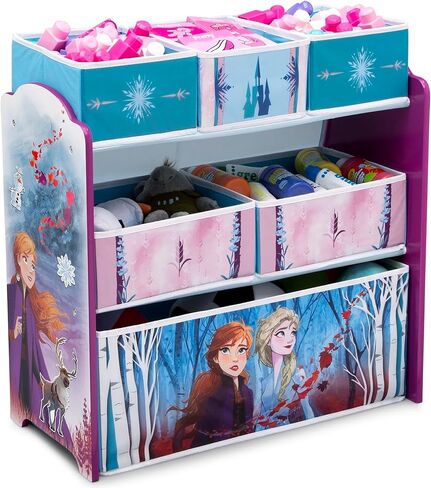 Delta Children - Peppa Pig Design & Store 6 Bin Toy Storage Organizer - Greenguard Gold Certified, Pink in Saudi Arabia