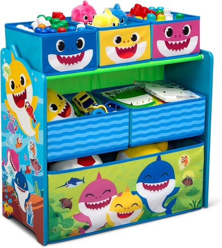 Delta Children - Peppa Pig Design & Store 6 Bin Toy Storage Organizer - Greenguard Gold Certified, Pink in Saudi Arabia