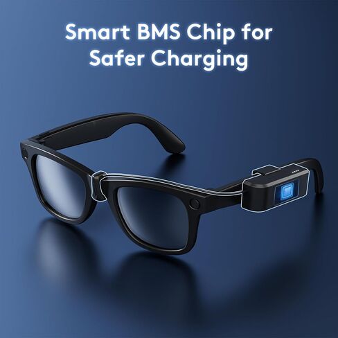 Portable Charger for RayBan Meta Gen2 Smart Glasses, Ultra-Light Wearable Mini Charger for Wayfarer, Headliner, Skyler, Clip-On Portable Accessory for Meta AI Glasses with USB-C Cable, Black in Saudi Arabia