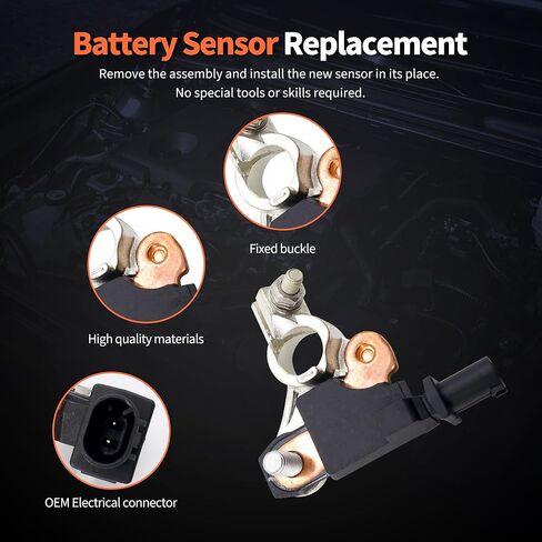 HiSport 4692269AI Battery Current Sensor Front Battery Voltage Temperature Sensor Compatible with Chrysler Dodge Jeep Ram Replacement for 38920-TR0-A02 4692269AH 4692269AG in Saudi Arabia