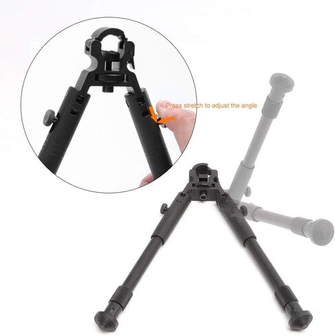 المشبك على Bipod للبنادق/حاملي البندقية 6-9 بوصة للطي الصلب Bipod قابل للتعديل ارتفاع قواعد مطاطية معدنية عالمية جبل in Kuwait