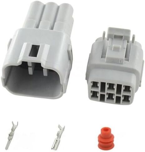 1/5/10/20/50 Sets 6 Pin M+T090 Water Proof Auto se/n*/SOR Connector Plug for 6187-6561 6180-6771(2P Male,5 Sets) in Saudi Arabia