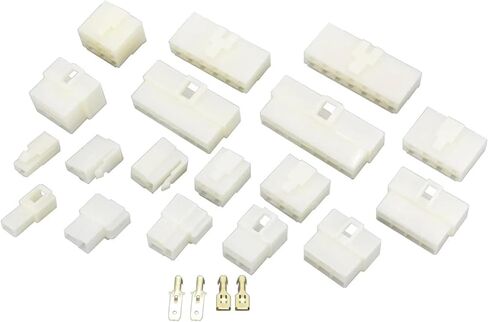 1 Set 6.3 MM Automotive Wiring Plug 1P 2 P 3P 4P 6P 8P 9P 10P 12P 14P Male and Female Butt Socket High Current Connector(12 Pin) in Saudi Arabia