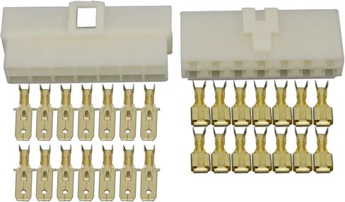 1 Set 6.3 MM Automotive Wiring Plug 1P 2 P 3P 4P 6P 8P 9P 10P 12P 14P Male and Female Butt Socket High Current Connector(12 Pin) in Saudi Arabia