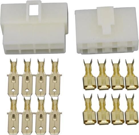1 Set 6.3 MM Automotive Wiring Plug 1P 2 P 3P 4P 6P 8P 9P 10P 12P 14P Male and Female Butt Socket High Current Connector(12 Pin) in Saudi Arabia