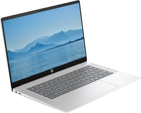 HP 2026 Chromebook محمول خفيف الوزن، شاشة 14 بوصة HD IPS، معالج Intel رباعي النواة N يصل إلى 3.70 جيجا هرتز، 4 جيجا DDR5، تخزين SSD 128 جيجا، واي فاي الجيل السادس فائق السرعة، نظام تشغيل Chrome، فضي باستيل، متجدد in Kuwait
