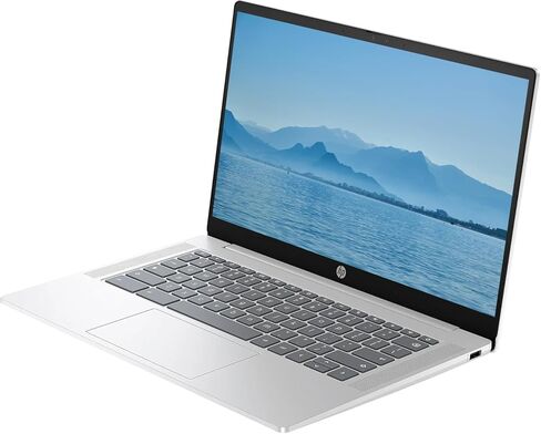 HP 2026 Chromebook محمول خفيف الوزن، شاشة 14 بوصة HD IPS، معالج Intel رباعي النواة N يصل إلى 3.70 جيجا هرتز، 4 جيجا DDR5، تخزين SSD 128 جيجا، واي فاي الجيل السادس فائق السرعة، نظام تشغيل Chrome، فضي باستيل، متجدد in Kuwait