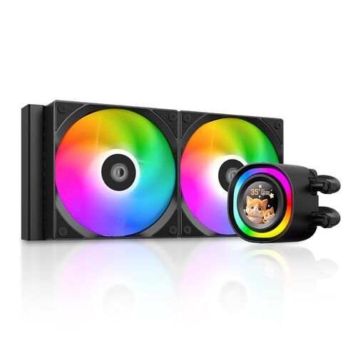 ID-COOLING FX360 LCD White – Premium 360mm AIO Liquid CPU Cooler with 1.48″ Full-Color LCD Display, 350W TDP, Intel LGA1851/1700 & AMD AM5/AM4 Support in Saudi Arabia