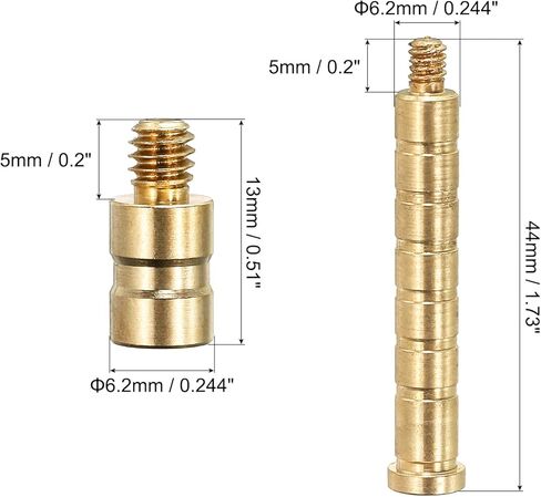 PATIKIL 25/100 Grain Archery Arrow Insert, 1 Set Brass Arrow Weight Bolt for .244 Carbon Arrows in Saudi Arabia