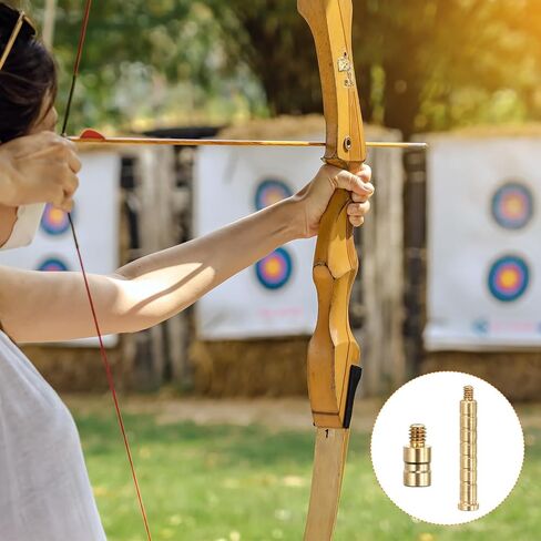 PATIKIL 25/100 Grain Archery Arrow Insert, 1 Set Brass Arrow Weight Bolt for .244 Carbon Arrows in Saudi Arabia