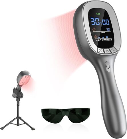 Cold Red Light Therapy Device – Dual Wavelength 8×808nm & 30×650nm Red Light Therapy Wand – Handheld Infrared Light Therapy for Body, Knee, Shoulder, Back, Muscles, Joints and Pets in Saudi Arabia