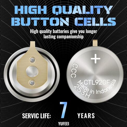 بطارية ساعة 295-6900 متوافقة مع سيتيزن إيكو درايف 295-6900 CTL920F تناسب E210 E260 E270 E310 E600 E610 E690 G900 H610 U706 بطارية قابلة لإعادة الشحن بمكثف مختوم in Kuwait