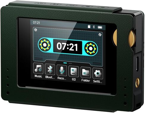 Phinistec F18 MP3 Player Case Only, Leather Protective Case for F18 Retro Music Player (Green) in Saudi Arabia
