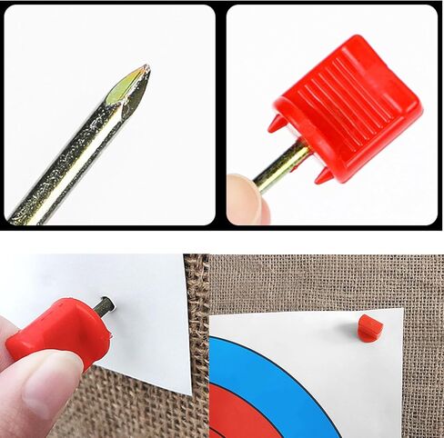 Archery Target Pins for Holding Target Face/Paper on EVA Foam Straw Targets, Red Archery Hunting Target Nail Pin in Kuwait