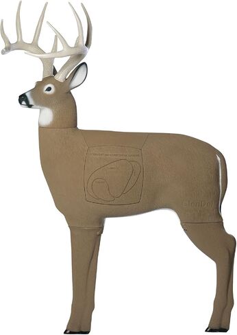 GLENDEL Crossbow Buck هدف الغزلان للرماية ثلاثي الأبعاد مع قلب قابل للاستبدال، حجم الحياة 200 رطل، بني in Kuwait
