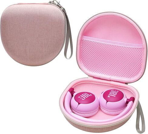 حافظة سماعات الرأس للأطفال متوافقة مع JBL JR320BT / iClever BTH12 / HS19 / BTH26 / JoySpark-T5 / Candy Bila BH03 / EarFun/IMYB/MIDOLA MD-B01 / noot Products سماعات رأس قابلة للطي للأطفال، وردي (الجراب فقط) in Kuwait