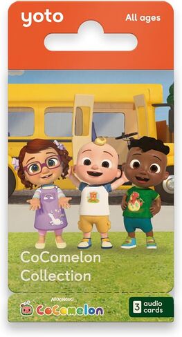 Yoto CoComelon Collection - 3 Kids Audiobook Cards for Use with Player & Mini All–in–1 Audio Player, Screen–Free Listening with Fun Festive Music for Playtime Travel & Holiday Parties, All Ages in Saudi Arabia