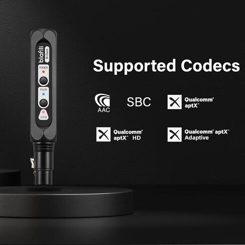 Bicast - جهاز إرسال صوت XLR وUSB-C بلوتوث 5.2 للخلاطات وأنظمة PA - aptX HD/متكيف، تيار إلى 2 مكبرات صوت بلوتوث/أجهزة استقبال في وقت واحد، بطارية 16 ساعة، تدفق صوتي احترافي in Kuwait