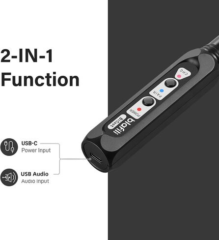 Bicast - جهاز إرسال صوت XLR وUSB-C بلوتوث 5.2 للخلاطات وأنظمة PA - aptX HD/متكيف، تيار إلى 2 مكبرات صوت بلوتوث/أجهزة استقبال في وقت واحد، بطارية 16 ساعة، تدفق صوتي احترافي in Kuwait