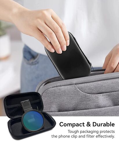 MIAO LAB 67mm CPL Filter for Phone, HD Polarizing Filter & Universal Cell Phone Clip, with Carrying Pouch & Cleaning Cloth, for iPhone 16/15/14, Samsung Galaxy & All Smartphones in Saudi Arabia