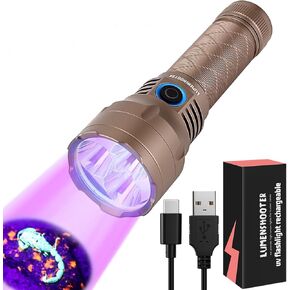 S3U UV Flashlight Blacklight, Rechargeable Powerful Handheld UV Light for Resin Curing, Pet Urine & Scorpion Detection, Rocks & Minerals Hunting (365NM) in Kuwait