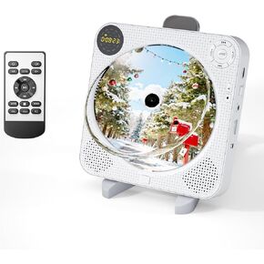 CD Player for Home, CD Player Portable with Speakers, Bluetooth CD Music Player with Remote Control, Dust Cover, Support FM Radio, AUX in Cable&USB,Repeat in Kuwait