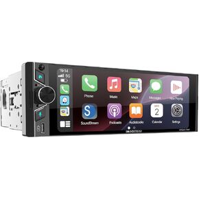 VRCA1-72W 6.7 بوصة Apple CarPlay & Android Auto ستيريو سيارة لاسلكي - راديو DIN واحد يعمل باللمس مع بلوتوث 5.0، إدخال كاميرا احتياطية، وصلة مرآة، التحكم الصوتي، USB، FM in Saudi Arabia