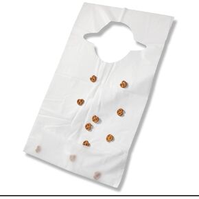 Adult Plastic Disposable Crumb Catcher Bibs in Kuwait
