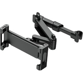 حامل كمبيوتر لوحي للسيارة iPad قابل للتعديل 360 درجة - مقعد خلفي للأطفال والكبار، متوافق مع أجهزة 4.7-12.9 بوصة (iPhone، iPad، Switch)، أساسيات رحلة الطريق (أسود) in Kuwait