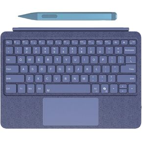حزمة لوحة مفاتيح Surface Pro وقلم نحيف 2 لجهاز Surface Pro 12 بوصة، غطاء محمول نحيف، لوحة مفاتيح بإضاءة خلفية للوحة التتبع متعددة اللمس (أزرق) in Kuwait